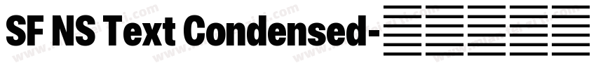 SF NS Text Condensed字体转换